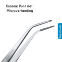Punt Pincet met Microvertanding - 16 cm (PT-2083) | BeautyTools Online