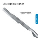 Feather Mes - Pearl White incl. 11 Vervangmesjes (SR-1246) | BeautyTools Online