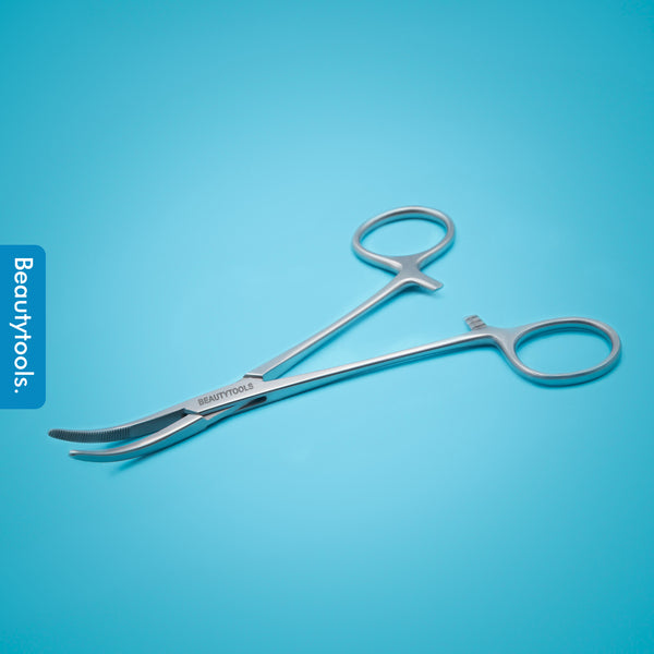 Klemschaar Gebogen - Forcep 16 cm (MS-1185) | BeautyTools Online