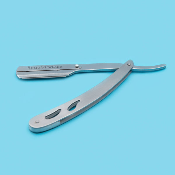 Set Open Scheermes incl. Vervangmesjes - Silver (SR-1215) | BeautyTools Online