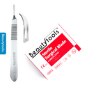 Scalpel Set met Bistouri Houder Nr.3 + Scalpel Mesjes Nr.12 (100 stuks) | BeautyTools Online