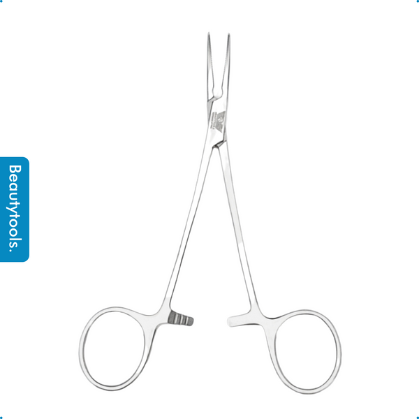 PRECISE Klemschaar Gebogen - Forcep 12,5 cm (MS-2984) | BeautyTools Online