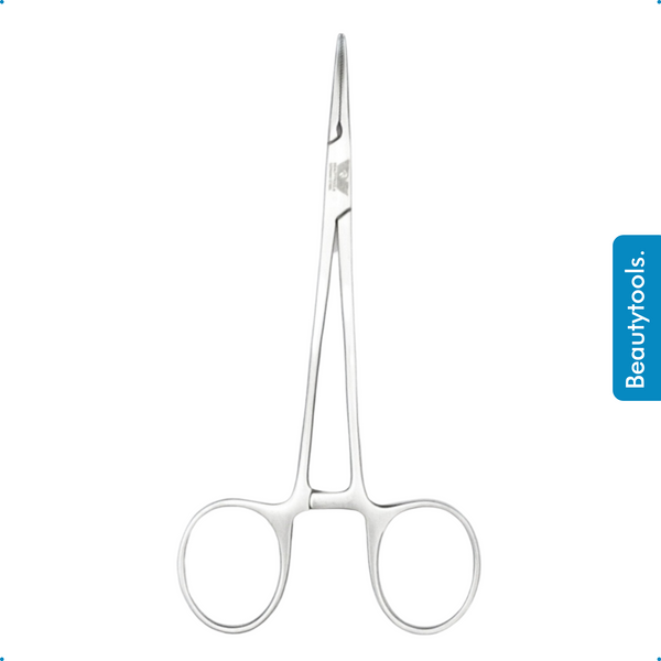 PRECISE Klemschaar Gebogen - Forcep 12,5 cm (MS-2984) | BeautyTools Online