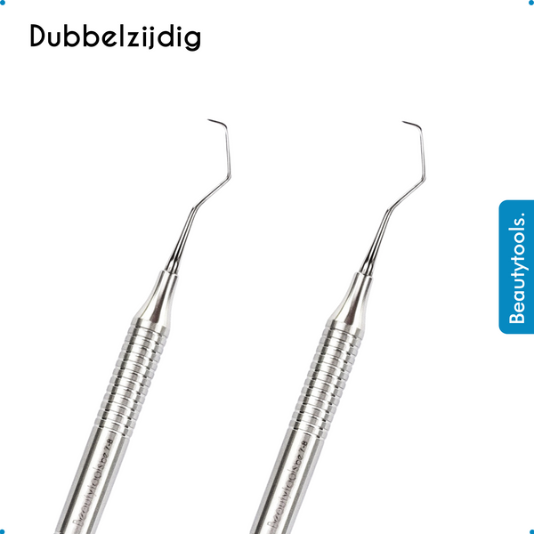 Tandsteenhaakje Blunt Point - Dubbelzijdig - Holle Buis (DT-2700) | BeautyTools Online