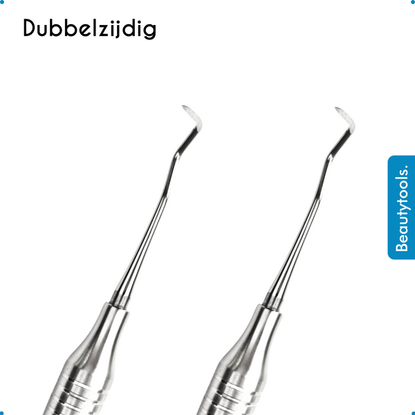 Tandsteenhaakje Schep - Dubbelzijdig - Holle Buis (DT-2458) | BeautyTools Online