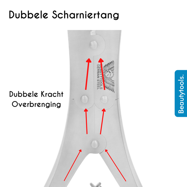 Nagelknipper Recht / Spits - Dubbele Scharniertang - 20 mm (NN-0058) | BeautyTools Online