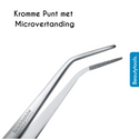 Punt Pincet met Microvertanding - Vergrendelbaar (PT-1031) | BeautyTools Online