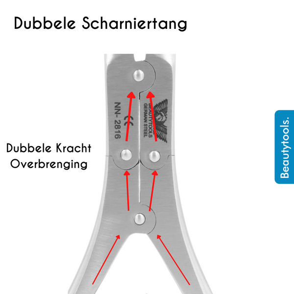 Nagelknipper Gebogen - Dubbele Scharniertang - Diabetes - 21 mm (NN-2816) | BeautyTools Online
