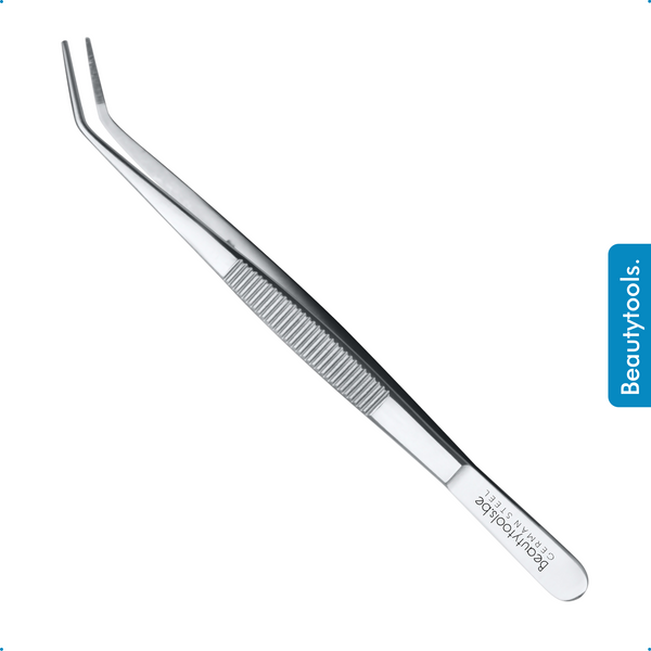 Punt Pincet met Microvertanding - 16 cm (PT-2083) | BeautyTools Online